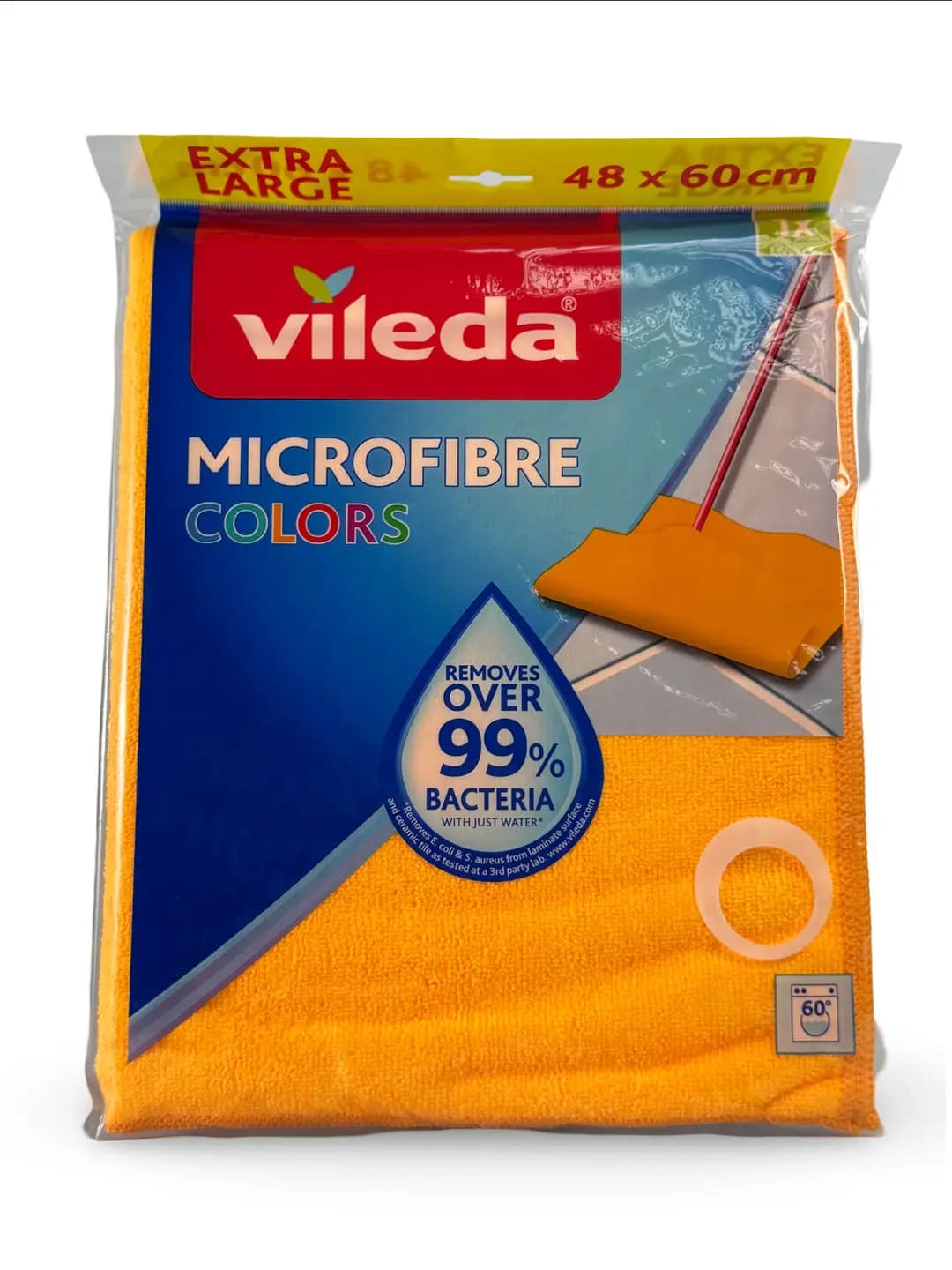 Vileda Colors mikroto‘r pol artish latta, nam shimuvchi, mustahkam, 1 dona