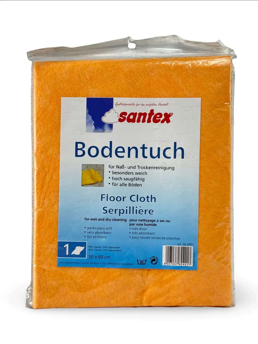 Bodentuch mikroto‘r pol artish latta, nam shimuvchi, mustahkam, 1 dona, 50*60 sm