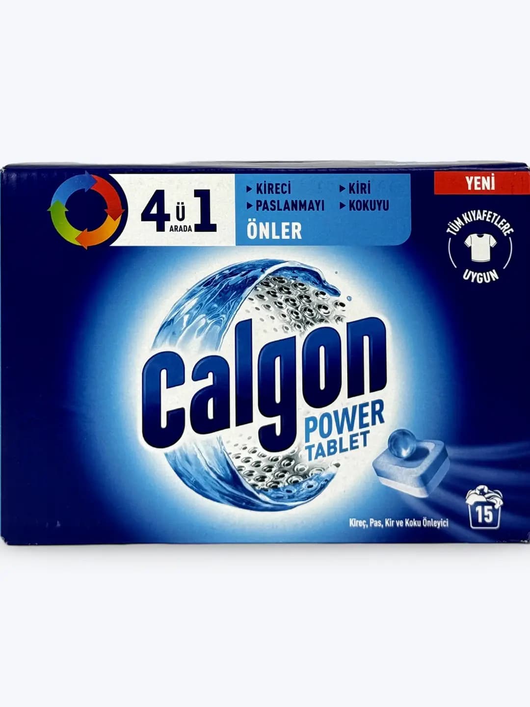 Suvni yumshatuvchi tabletkalar Calgon 4 in 1, 15 tabletka