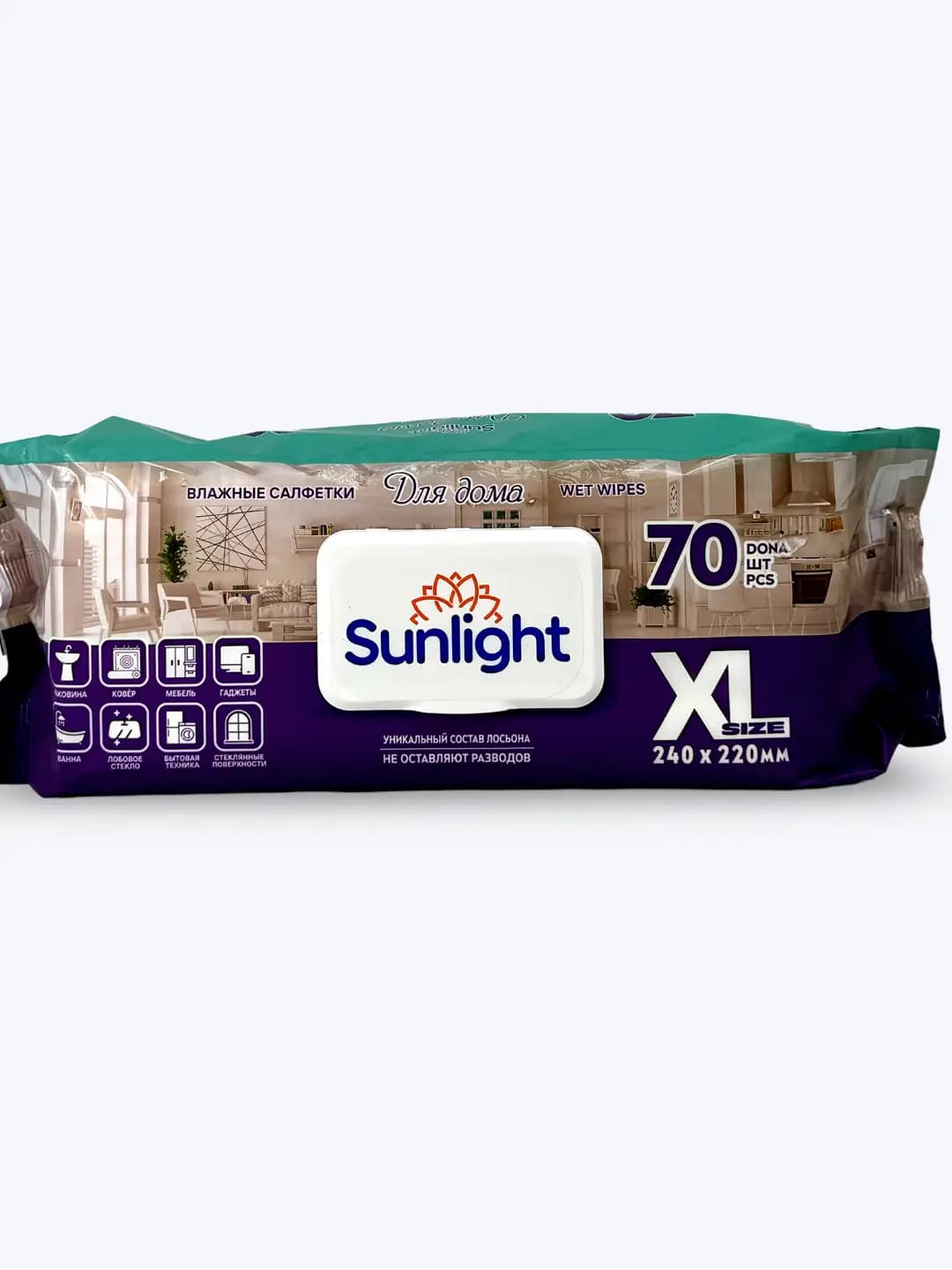 Nam salfetkalar Sunlight Universal, 70x12