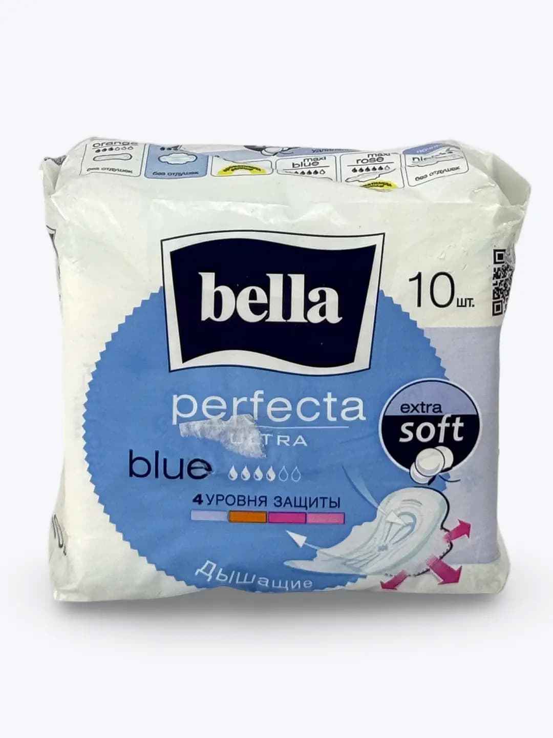 Prokladkalar Bella Perfeca Ultra ko'k, 4 Tomchi, 10 Dona
