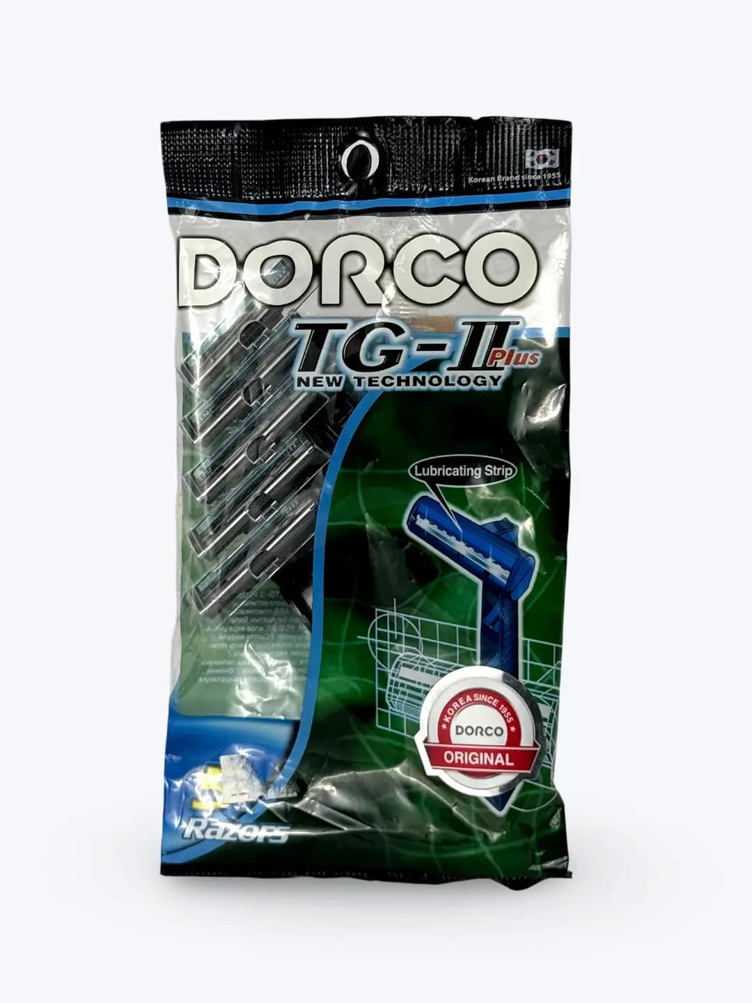 Dorco TG II, bir martalik qirqish apparatlari to'plami, 5 dona