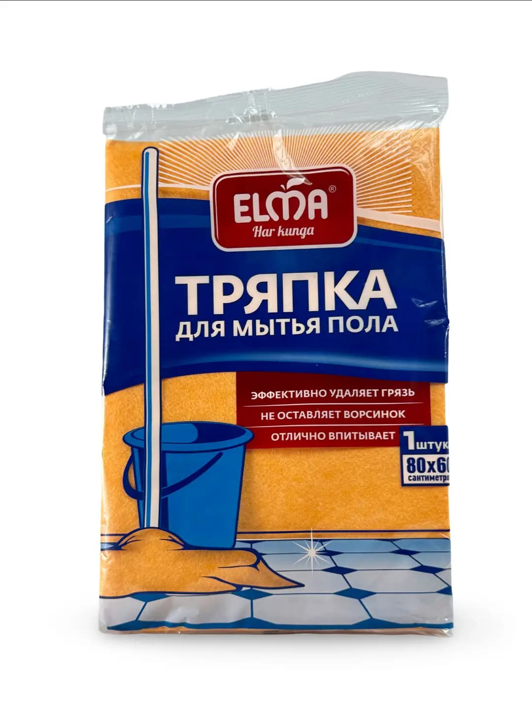 "Elma" pol artish latta – kirni samarali tozalaydi va tuk qoldirmaydi, o‘lchami 80 × 60 sm.